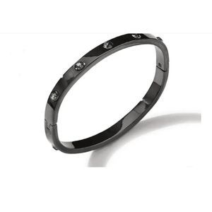 Park Lane "JEWEL" Hinged Bracelet HEMATITE w/ Crystals Pretty! Reg. $84